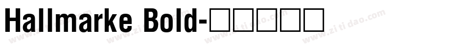 Hallmarke Bold字体转换